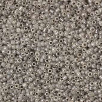 Rocailles, 50g, rund, 2mm, hellgrau ceylon hellgrau luster