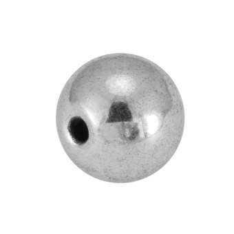 Metallperle, 8X8mm, silberfarben 