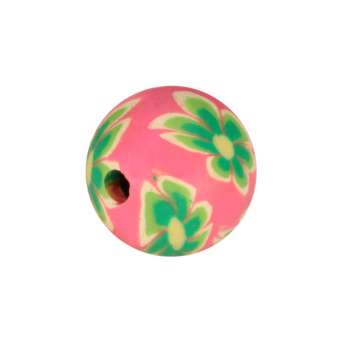 Fimoperle, 8mm, rund, rosa 