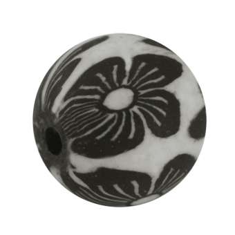 Fimoperle, 12mm, rund, weiß 