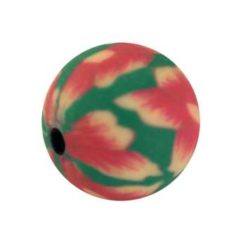 Fimoperle,10mm, rund, grün 