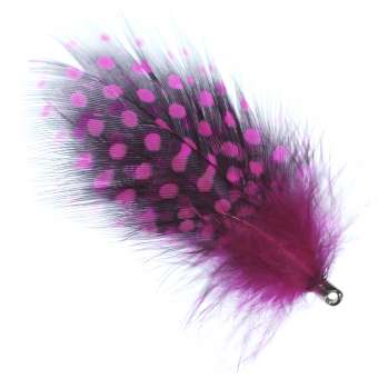 Anhänger aus echten Federn, 75X50mm, pink pink