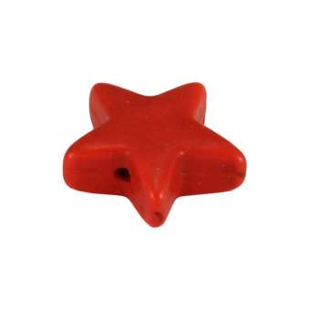 Motivperle "Stern", 10mm, orange orange