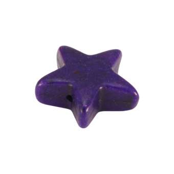 Motivperle "Stern", 11mm, dunkelviolett dunkelviolett