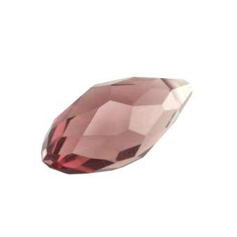 Glasschliffperle, Tropfen, 12X6mm, helllila helllila