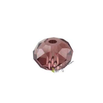 Glasschliffperle, briolette, 6X4mm, helllila helllila