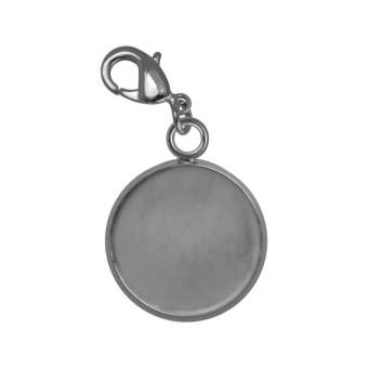 Charms für Ø 10 mm große Cabochons, silberfarben silber