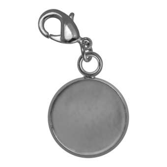 Charms für Ø 12 mm große Cabochons, silberfarben silber