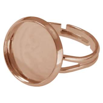 Ring für Ø 16 mm große Cabochons, roségoldfarben roségold