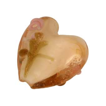 Glasherz, 16mm, hellbraun hellbraun
