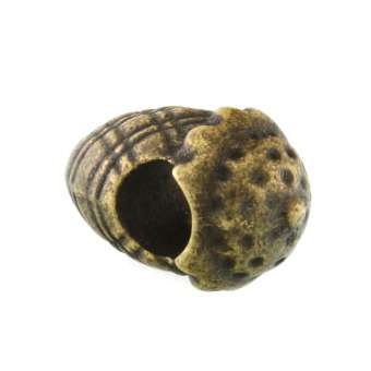 Großlochperle aus Metall, 8X14mm, Ananas, bronzefarben bronzefarben