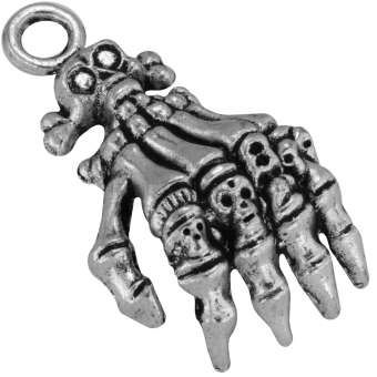 Geisterhandanhänger, 40mm, silberfarben 