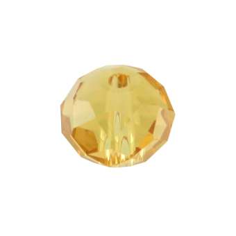 Glasschliffperle, briolette, 8X6mm, braun-beige braun-beige