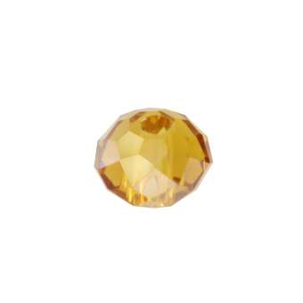 Glasschliffperle, briolette, 6X4mm, honigfarben honigfarben