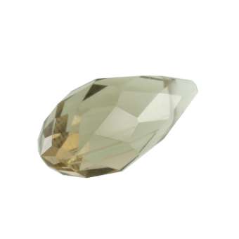 Glasschliffperle, Tropfen, 12X6mm, walnussbraun walnussbraun