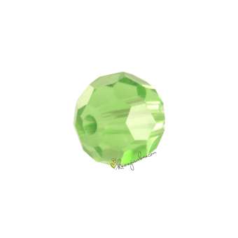 Glasschliffperle (10 Stück), rund, 4mm, hellgrün hellgrün