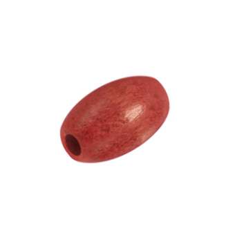 Holzperle, 10mm, rot-braun 