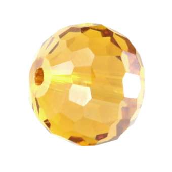 Glasschliffperle, Chessboard, 10mm, honigfarben honigfarben