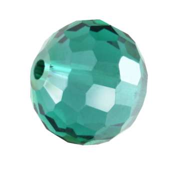 Glasschliffperle, Chessboard, 10mm, safirtürkis safirtürkis