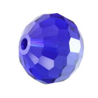 Glasschliffperle, Chessboard, 10mm, royalblau royalblau