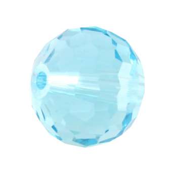 Glasschliffperle, Chessboard, 10mm, hellblau hellblau