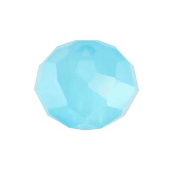 Glasschliffperle, briolette, 10X7mm, hellblau opal hellblau opal