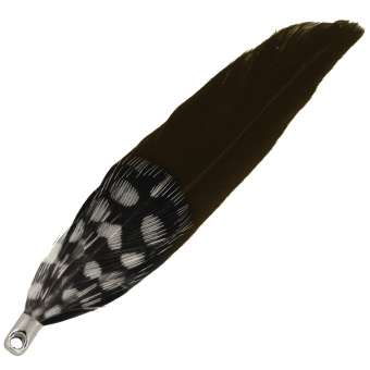 Anhänger aus echten Federn, 8cm, dunkelbraun 