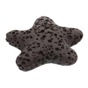 Lava, 24mm, Stern, schwarz schwarz