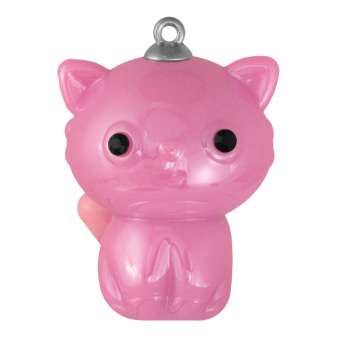 Schmuck-Anhänger "Katze", 35 mm, dunkel-rosa dunkel-rosa