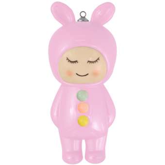 Schmuck-Anhänger "Hase", 65 mm, rosa rosa