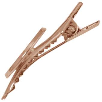 Haarclip für Ø 14 mm große Cabochons, roségoldfarben roségold