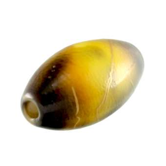 Perle in Wachsoptik, 14X8mm, oval, dunkelbraun (bunt) dunkelbraun