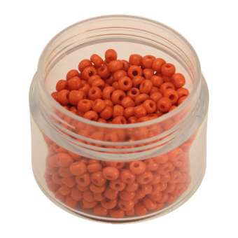 Rocailles, 20g, rund, 3mm (8/0), orange opaque orange opaque