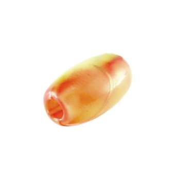 Perle in Wachsoptik, 9X5mm, oval, rosa-apricot (bunt) rosa-apricot