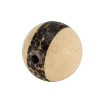 Palmwood & White Wood, 8mm, rund, versch. Brauntöne 8mm Palm- / White Wood