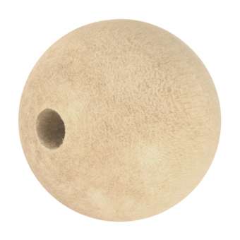 Holzperle (White Wood), 15mm, rund, eierschalen weiß White Wood, eierschalen weiss