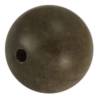Holzperle (Grey Wood), 20mm, rund, walnussbraun Grey Wood, walnussbraun