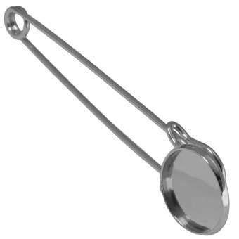 Anstecknadel für Ø 18 mm große Cabochons, silberfarben silber
