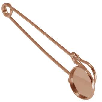 Anstecknadel für Ø 16 mm große Cabochons, roségoldfarben roségold