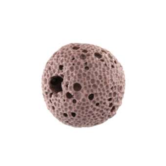 Lavaperle, 12mm, rund, helllila helllila