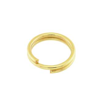 Öse (10 Stück), 6mm, rund, hellgoldfarben hellgoldfarben
