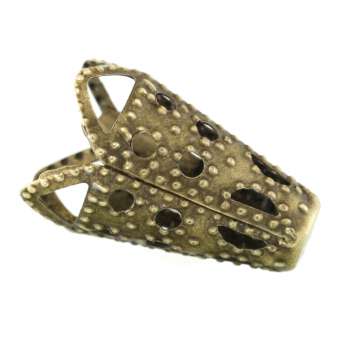 Perlenkappe, 16X16mm, konisch, bronzefarben bronzefarben
