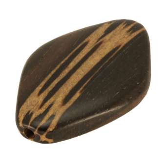 Palmwood & Tiger Ebony Wood, 30X6mm, Raute, versch. Brauntöne 36X6mm Palm- / Tiger Ebony Wood