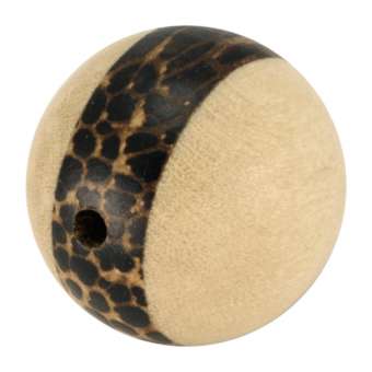 Palmwood & White Wood, 15mm, rund, versch. Brauntöne 15mm Palm- / White Wood