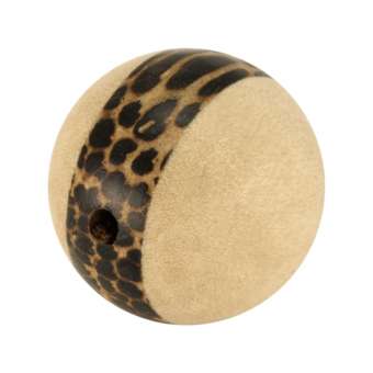 Palmwood & White Wood, 12mm, rund, versch. Brauntöne 12mm Palm- / White Wood