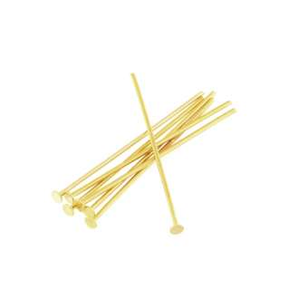 Nietstifte (100 Stück), 34X0,7mm, Stäbchen (Stiftform), goldfarben goldfarben