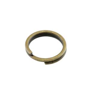 Öse (10 Stück), 6mm, rund, bronzefarben bronzefarben