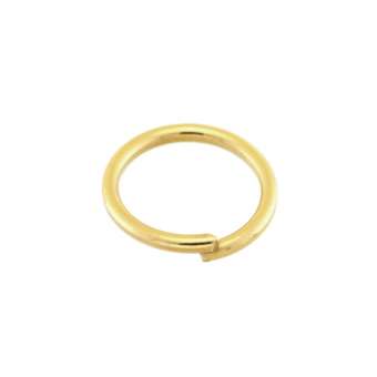 Öse (10 Stück), 8mm, rund, hellgoldfarben hellgoldfarben