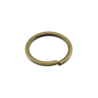 Öse (10 Stück), 8mm, rund, bronzefarben bronzefarben