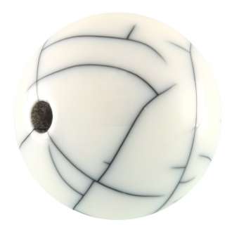 Marmoroptik, 20mm, asymmetrisch, eierschalen weiß 20 mm rund